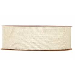 Cinta Algodon Ajedrez Crema 45mmx20m