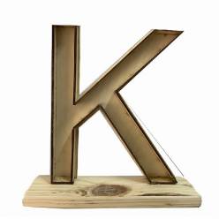 Letra K Classic con Peana 24x26.5Hcm