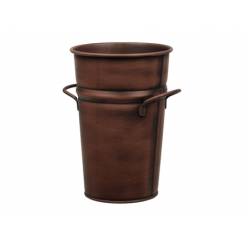 Cubeta Metal Cobre 13x21Hcm