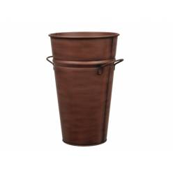 Cubeta Metal Cobre 19x31Hcm