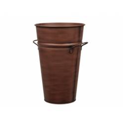 Cubeta Metal Cobre 24x41Hcm