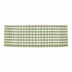 Cinta Vichy Verde Oliva 25mmx20m