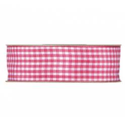 Cinta Vichy Fucsia 25mmx20m