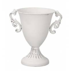 Copa Metal Blanca 15,5x21Hcm