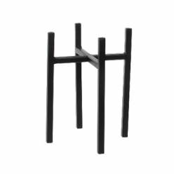 Soporte Maceta Metal Negro 16.5x25Hcm