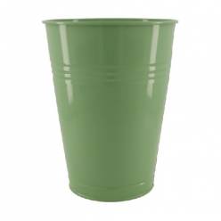 Cubeta Metal Verde 23,5x30Hcm
