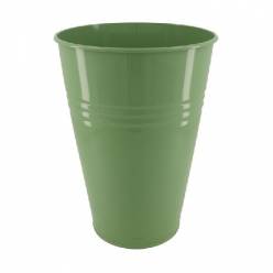Cubeta Metal Verde 27x40Hcm