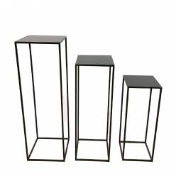 Soporte Metal Negro (Set 3uds)