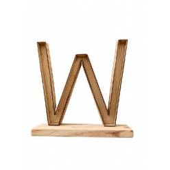 Letra W Classic con Peana 24x26.5Hcm