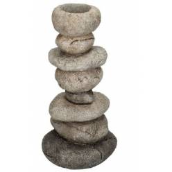 Candelabro Piedras 17x10x17Hcm