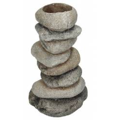 Candelabro Piedras 11x13x26Hcm