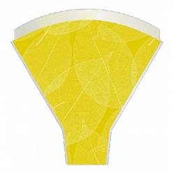 Funda Bouquet Hojas Skeleton Amarillo 44x50cm (x50uds)
