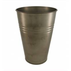 Cubeta Metal Gris 27x40H