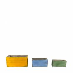 Caja Madera Happy (Set 3uds)
