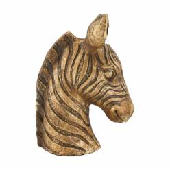 Escultura Cebra Oro 17Ax23Lx31Hcm