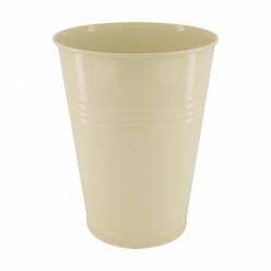 Cubeta Metal Crema 23.5x30H