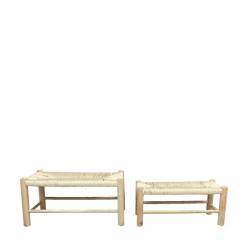Taburete Kai Madera Blanco (Set 2uds)