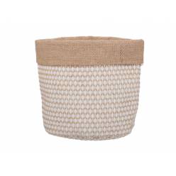 Saco Bicolor Crema/Natural 16x16,5Hcm