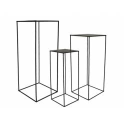 Soporte Metal Negro (set 3uds)