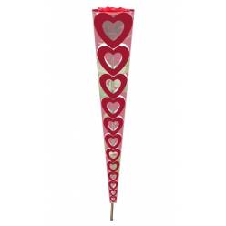 Funda Stacked Hearts Roja 14Ax60Hcm (x50uds)