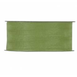 Cinta Organza Cristal Verde Oliva 40mmx50m