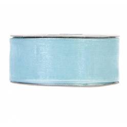 Cinta Organza Cristal Azul Bebe 40mmx50m