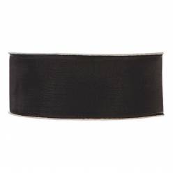 Cinta Organza Cristal Negro 40mmx50m