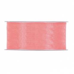 Cinta Organza Cristal Coral 40mmx50m
