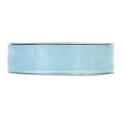 Cinta Organza Cristal Azul Bebe 25mmx50m