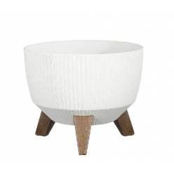 Base Plastico Doppio Blanco Roto 24x15Hcm