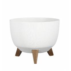 Base Plastico Doppio Blanco Roto 29x18Hcm