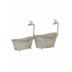 Baera de Metal Gris (Set 2uds)