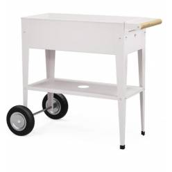 Carrito Urban Garden Blanco 35x75x80Hcm