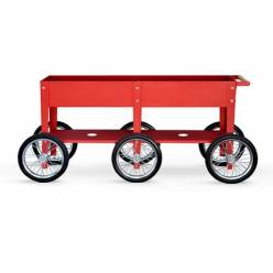 Carrito Urban Garden Wheels Rojo 30Ax150Lx80Hcm