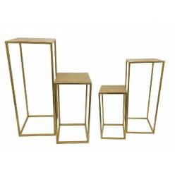 Soporte Metal Oro (set 4uds)