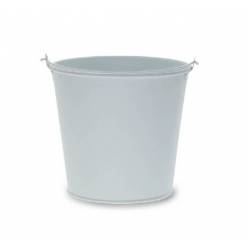 Cubremaceta Breeze Metal Blanca 13x12Hcm