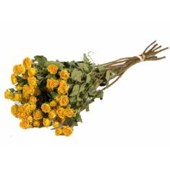 Rosa Ramificada Seca Amarilla 48cm 70g