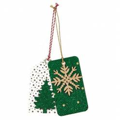 Tarjetas Xmas Verde 5,5Ax10Hcm "T2"