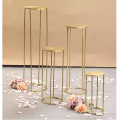 Soporte Redondo Oro (Set 4uds)