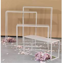 Soporte Rectangular Blanco (Set 4uds)