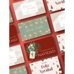 Tarjetas Navidad + Sobre (100uds)
