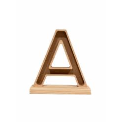 Letra A Premium con Peana 23x24.5Hcm