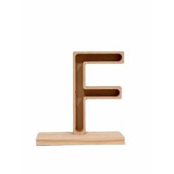 Letra F Premium con Peana 23x24.5Hcm