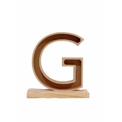 Letra G Premium con Peana 23x24.5Hcm