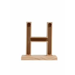 Letra H Premium con Peana 23x24.5Hcm