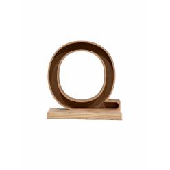 Letra Q Premium con Peana 23x24.5Hcm