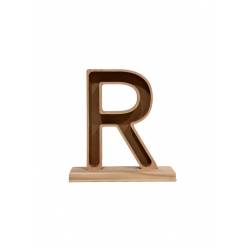 Letra R Premium con Peana 23x24.5Hcm