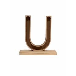 Letra U Premium con Peana 23x24.5Hcm