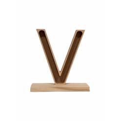 Letra V Premium con Peana 23x24.5Hcm