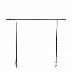 Estructura Centro Mesa Negro 250x110Hcm
